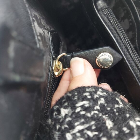 Karl Lagerfeld Quilted Leather Shoulder Bag - Picture 13 of 16